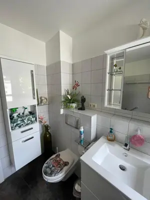 Ein Badezimmer in der Unterkunft Möblierte Wohnung für Geschäftsreisen/Ferienwohnung Plauen Stadtmitte