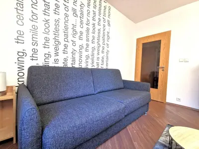 Ein Sitzbereich in der Unterkunft Ferienwohnung 
