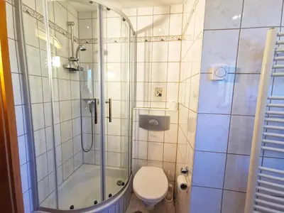 Ein Badezimmer in der Unterkunft Ferienwohnung 