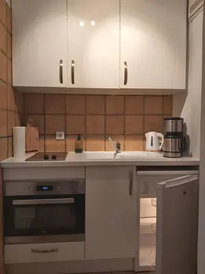 Küche/Küchenzeile in der Unterkunft Ferienwohnung Munzert