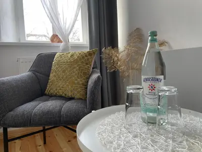 Ein Sitzbereich in der Unterkunft VOH Exklusives Wohnhaus MITTEN in Vohenstrauß, bis 8 Personen!!!