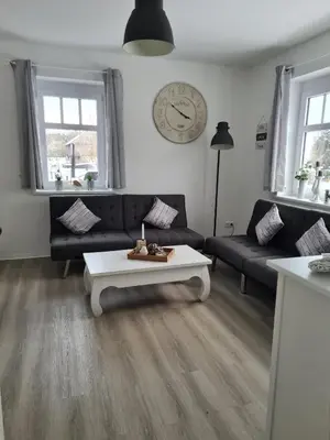 Ein Sitzbereich in der Unterkunft Auf der Reuth