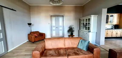 Ein Sitzbereich in der Unterkunft Vogtlandperle