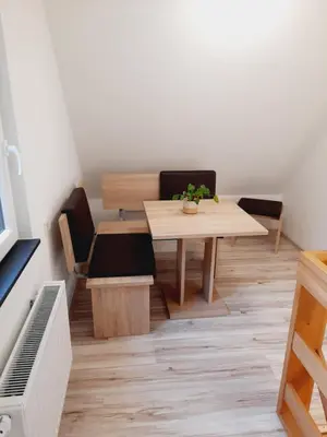Küche/Küchenzeile in der Unterkunft Ferienwohnung Stützengrün