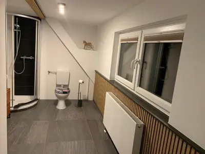 Ein Badezimmer in der Unterkunft Ferienwohnung Stützengrün