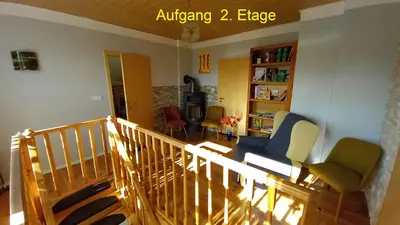 Die Bibliothek in der Ferienwohnung