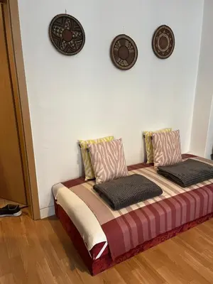 Ein Bett oder Betten in einem Zimmer der Unterkunft Apartamento Plauen
