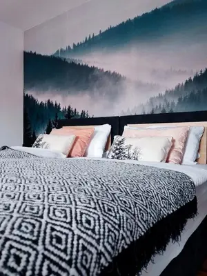 Ein Bett oder Betten in einem Zimmer der Unterkunft Elias im Landhausstil