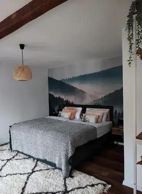 Ein Bett oder Betten in einem Zimmer der Unterkunft Elias im Landhausstil