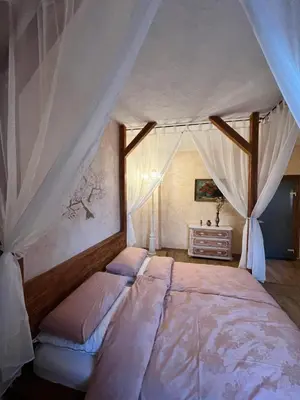 Ein Bett oder Betten in einem Zimmer der Unterkunft Gemütliche Apartments AMT