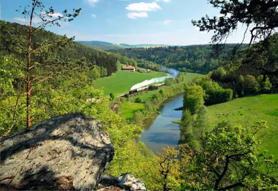 Naturlandschaft in der Nähe der Ferienwohnung