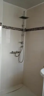 Ein Badezimmer in der Unterkunft OK FERIEN - Altes Bahnhaus