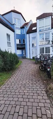 Das Gebäude in dem sich die Ferienwohnung befindet