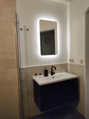 Ein Badezimmer in der Unterkunft van Art Stucky