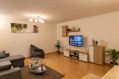 TV/Unterhaltungsangebot in der Unterkunft Ferienwohnung am Bach