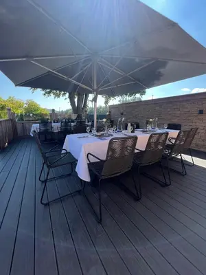 Ein Balkon oder eine Terrasse in der Unterkunft Hotel Gasthof zum Wulfen