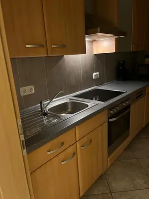 Küche/Küchenzeile in der Unterkunft Ferienwohnung Körber