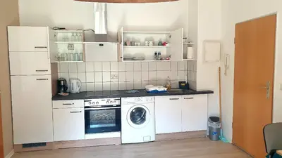 Küche/Küchenzeile in der Unterkunft Ferienwohnung Vogtland