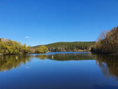 Naturlandschaft in der Nähe des Ferienhauses