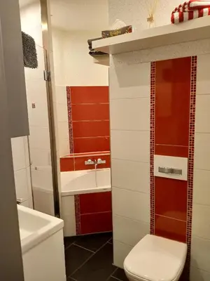 Ein Badezimmer in der Unterkunft Ferienwohnung 