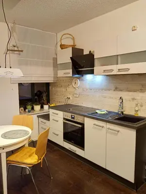 Küche/Küchenzeile in der Unterkunft Ferienwohnung 
