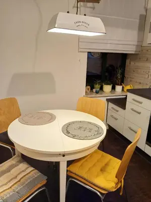 Küche/Küchenzeile in der Unterkunft Ferienwohnung 
