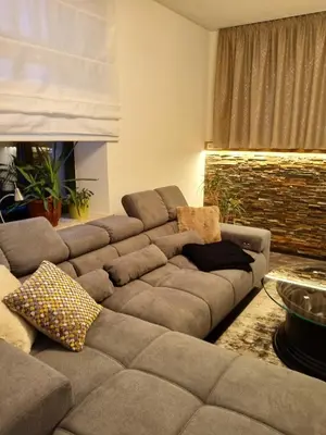 Ein Sitzbereich in der Unterkunft Ferienwohnung 