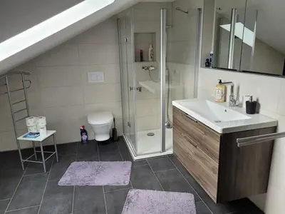 Ein Badezimmer in der Unterkunft Ferienwohnung Schärl