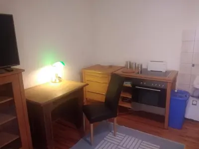 Küche/Küchenzeile in der Unterkunft Zimmer nähe Festspielhaus/HBF