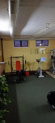 Das Fitnesscenter und/oder die Fitnesseinrichtungen in der Unterkunft Landhotel Jägerhof Ferienwohnung