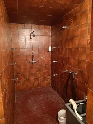 Ein Badezimmer in der Unterkunft Landhotel Jägerhof Ferienwohnung