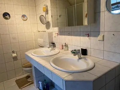 Ein Badezimmer in der Unterkunft Ferienhaus Brühler