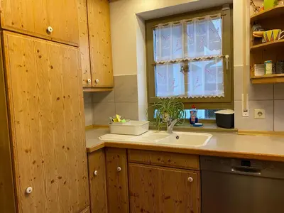 Küche/Küchenzeile in der Unterkunft Ferienhaus Brühler
