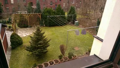 Ein Garten an der Unterkunft Pension Stöß