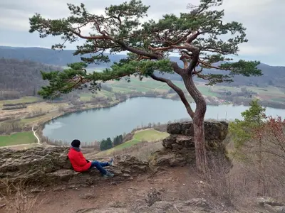 Grundriss der Unterkunft Ländliche Fewo Rose, 4km zum Stausee