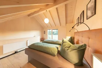 Ein Bett oder Betten in einem Zimmer der Unterkunft Aktiv Urlaub Burak Marktleuthen im Fichtelgebirge