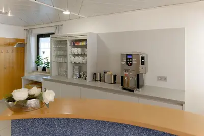 Kaffee-/Teezubehör in der Unterkunft Gästehaus Brütting