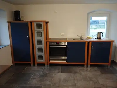 Küche/Küchenzeile in der Unterkunft Monteurhaus Mühlbach :-)