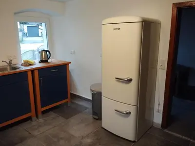 Küche/Küchenzeile in der Unterkunft Monteurhaus Mühlbach :-)