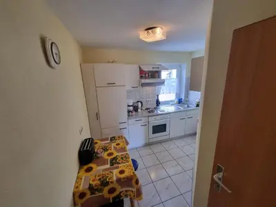 Küche/Küchenzeile in der Unterkunft Ferienwohnung Kühnel