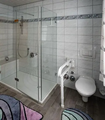 Ein Badezimmer in der Unterkunft Ferienwohnung Schwatlo